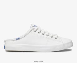 Keds mule kickstart couro H86LJ471 branco