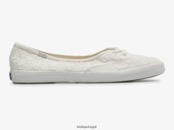 Keds o mini ilhó desliza no tênis H86LJ48 branco