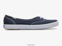 Keds o mini tênis slip-on de lona H86LJ47 marinha