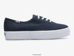 Keds o tênis de lona com plataforma H86LJ488 marinha