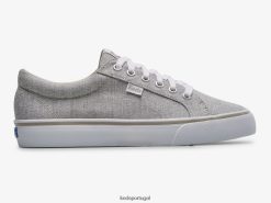 Keds salto chute têxtil tênis linear estático H86LJ4205 cinza