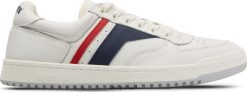Keds skyhawk lo couro H86LJ4255 branco azul vermelho
