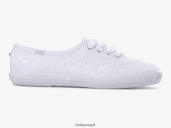 Keds tênis campeão de lantejoulas H86LJ4178 branco