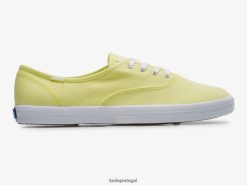 Keds tênis Champion Canvas sazonal lavável H86LJ4174 limão ensolarado