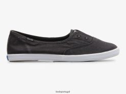 Keds tênis chillax mini sarja slip on H86LJ436 preto