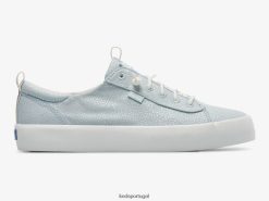 Keds tênis com estampa de pontos de lona kickback H86LJ462 prata azul claro