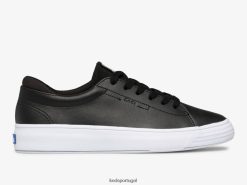 Keds tênis de couro beco H86LJ4126 preto