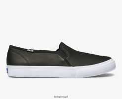 Keds tênis de dois andares em couro H86LJ427 preto
