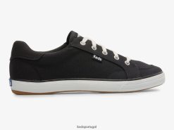 Keds tênis de lona center iii H86LJ477 preto