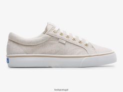 Keds tênis jump kick linho fleck H86LJ4204 aveia