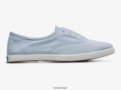 Keds tênis slip on em sarja lavável chillax H86LJ460 azul claro