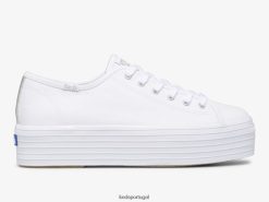 Keds tênis triplo de lona H86LJ489 branco