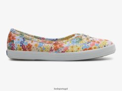 Keds x Rifle Paper Co. o tênis mini margaux slip-on H86LJ419 multi branco