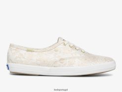 Keds x Rifle Paper Co. tênis campeão colette jacquard H86LJ4129 marfim
